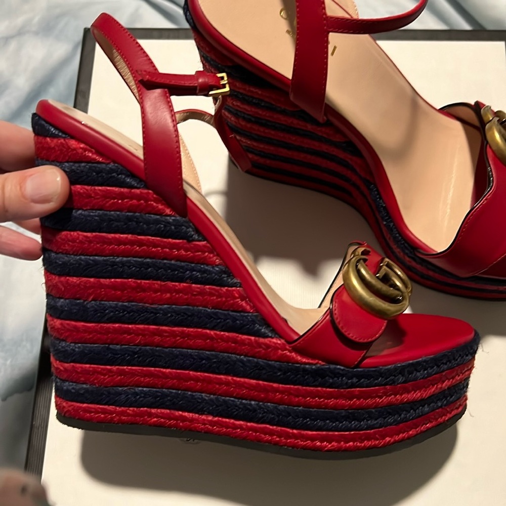 Nib Gucci wedges 36.5